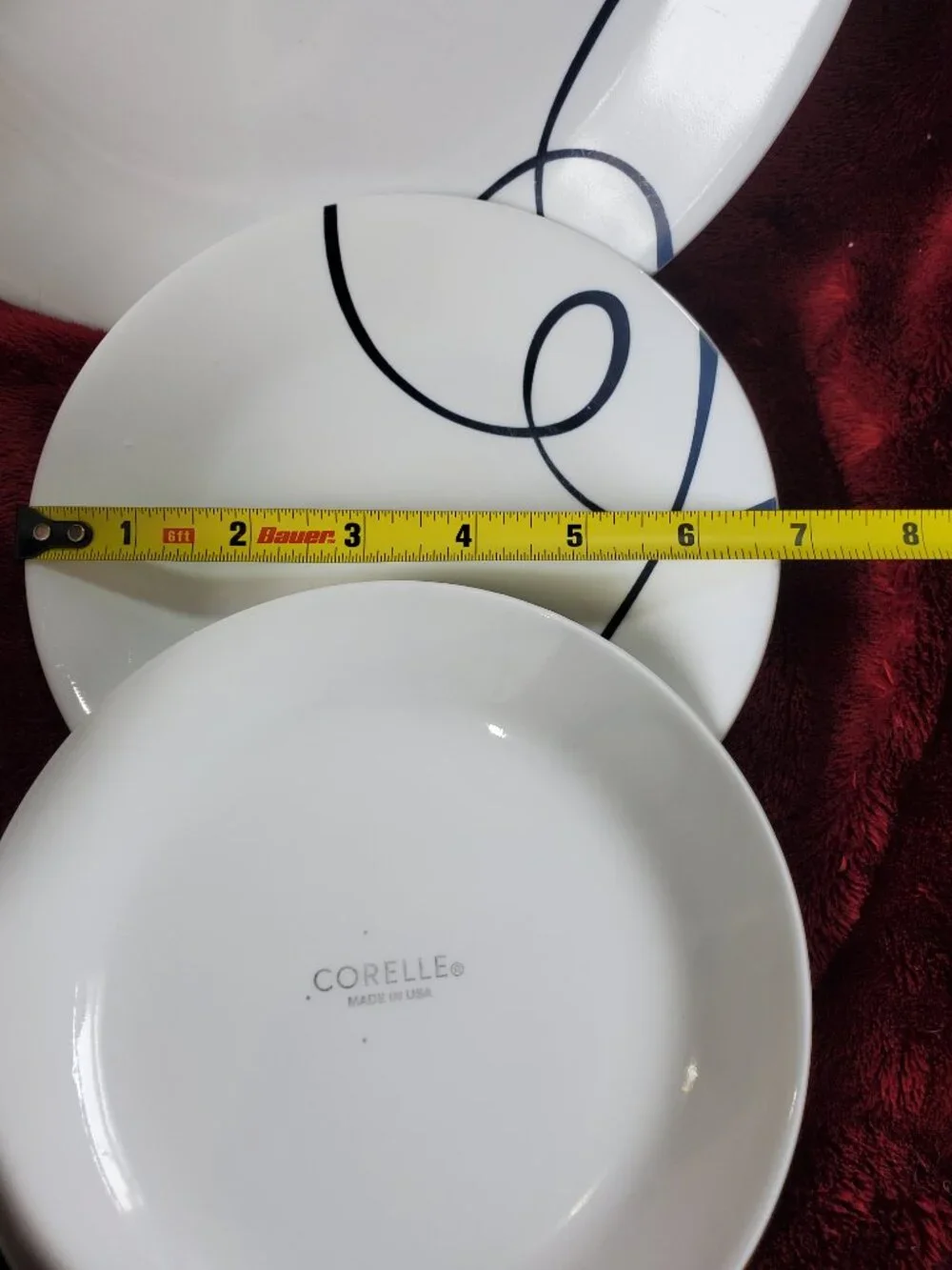 Corelle Vitrelle Lia Plate Bundle 2 Dinner Plates, 2 Salad/Dessert Plate, 2 Bowl